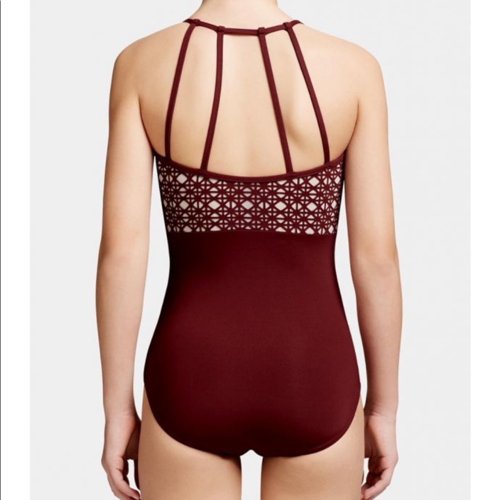 Exclusive Capezio Diamond Mock Halter Leotard - Picture 8 of 8